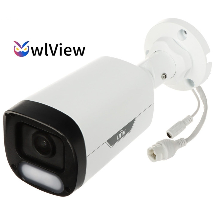 Uniview IPC2314LE-ADF28KM-WP 4MP ulkokäyttöön tarkoitettu IP-kuulakamera, jossa 2,8mm kiinteä objektiivi, PoE, IR-yönäkö, AI-ana