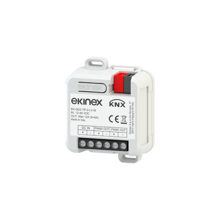 Диммер KNX 12/48 В пост. тока, 2 монохроматических канала