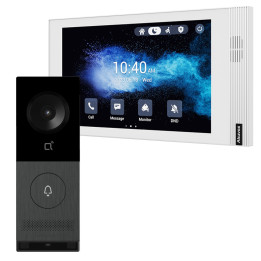 Комплект видеодомофона Akuvox X910S с наружной панелью и монитором S562 белого цвета, PoE, Linux