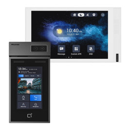 Комплект видеодомофона Akuvox S535 с наружным модулем и белым монитором S563W, Wi-Fi Android PoE