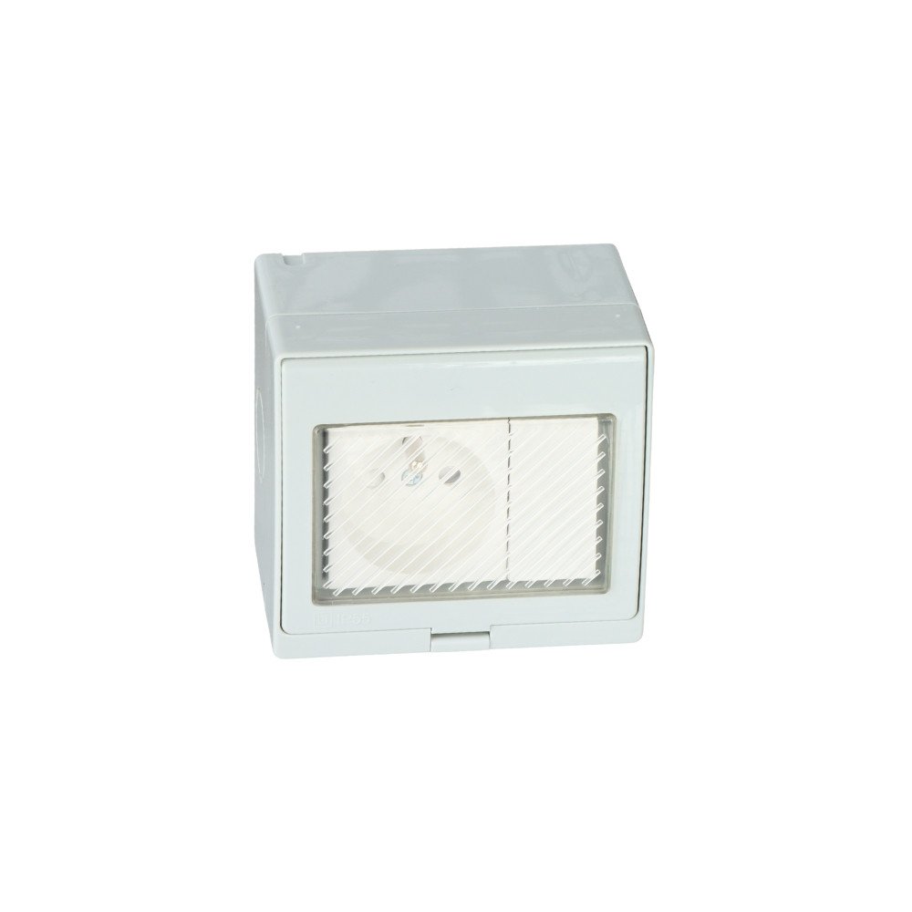 SINGLE SURFACE-MOUNTED SOCKET OUTLET WITH A SWITCH ATLO-S1IP5-SW 220 ... 240 V 10 A ATLO