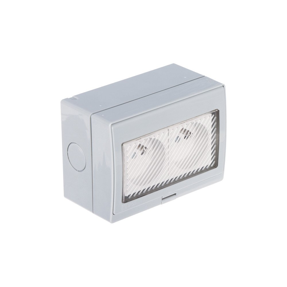 DOUBLE SURFACE SOCKET OUTLET ATLO-S2IP5 IP55