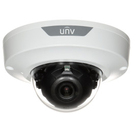Uniview IPC354SB-ADNF28K-I0 4MP āra PoE lodes tipa IP kamera ar 2.8mm fiksētu objektīvu, 101° skata leņķi, IR nakts redzamību un