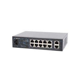 VidiLine ViDi-F1020FE 10-Port PoE Switch 100Mbps 2x Uplink