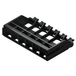Fibrain XMS00 Holder HD 6xRJ45/S keystone pistiku hoidik, must