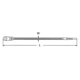 HAUPA CJQ287 Screw-Mount Cable Tie 300x4.8mm