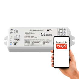 MONO CCT LED kontrolieris 2*5A 12-36V Switch SD Series WiFi+RF TUYA
