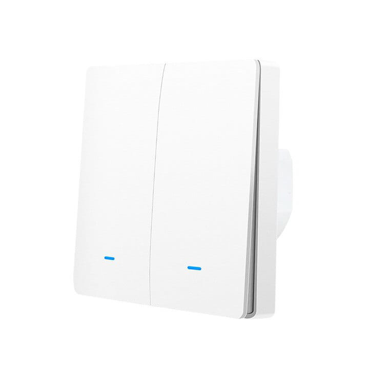 Tuya EM2 Smart Wall Switch 2-Gang White ZigBee