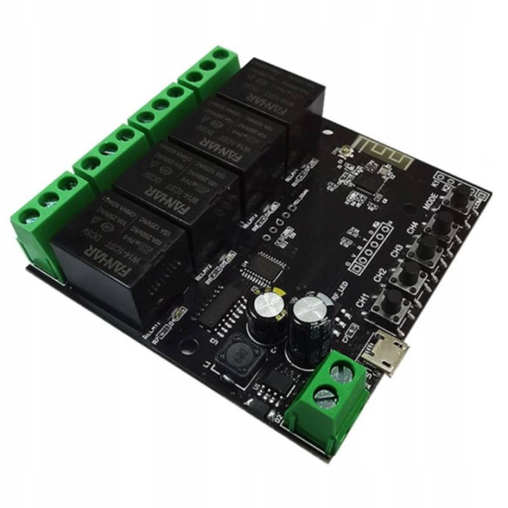 Tuya 4-Channel WiFi Relay Module AC/DC 7-32V 5904496827132
