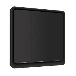 Tuya KT Series 3-Gang ZigBee Smart Wall Switch Black