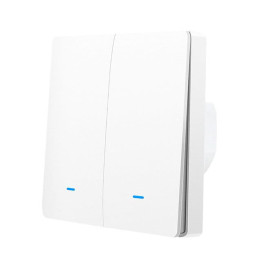 Tuya 5906203621255 Smart WiFi RF433 2-Gang Light Switch White