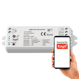 MONO CCT LED kontrolieris 2*5A 12-36V Switch SD Series ZigBee +RF HUE TUYA