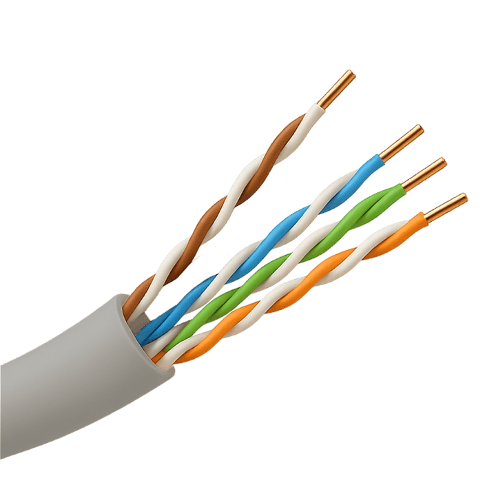 SAFIRE UTP5E-305-BC-PVC-Eca Cat5e UTP tīkla kabelis 305m spole, tīrs varš, PVC, iekštelpām