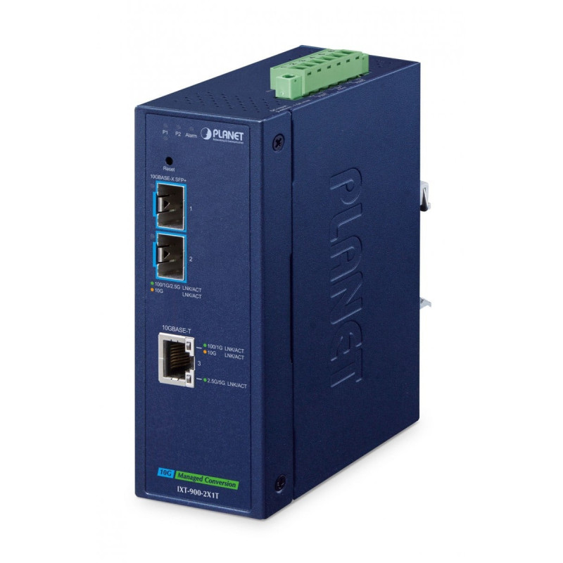 PLANET IXT-900-2X1T Industriālais 2-portu SFP+ optiskās