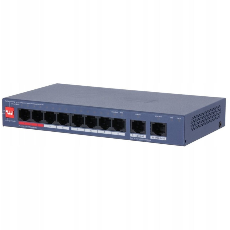 Dahua CS4010-8ET2GT-110 8 portu PoE slēdzis