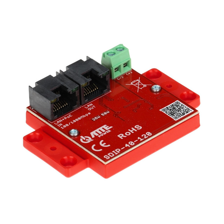 ATTE SDIP-40-120 Gigabit PoE Splitter 12V 40W