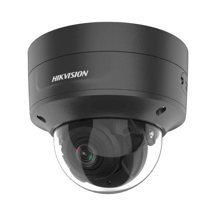 HIKVISION PRO DS-2CD2786G2-IZS(2.8-12mm)(C)/BLACK 8MP 4K IP PoE kupola kamera ar motorizētu tālummaiņu, IR 40m, IP66, WDR 120dB