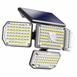 Āra saules LED sienas gaismeklis IMMAX CLOVER ar PIR sensoru, 5W