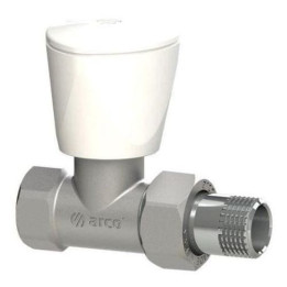 Arco 2122AR07601 TEIDE PLUS Straight Radiator Valve Chrome