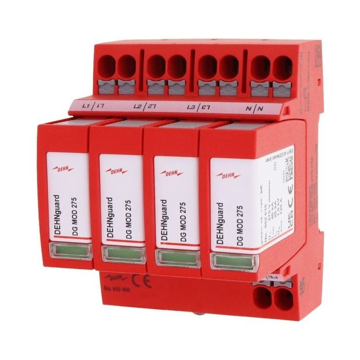 DEHN 942402 УЗИП типа 2 для переменного тока 3-фазный TNS 275В 75кА