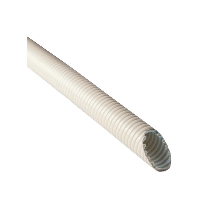 Tvirtas plastikinis vamzdis 750N 20/13.5mm 50m Baltas