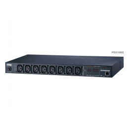 Aten PE8108G-ATB-G 10A 8-Outlet 1U Outlet-Metered & Switched eco PDU