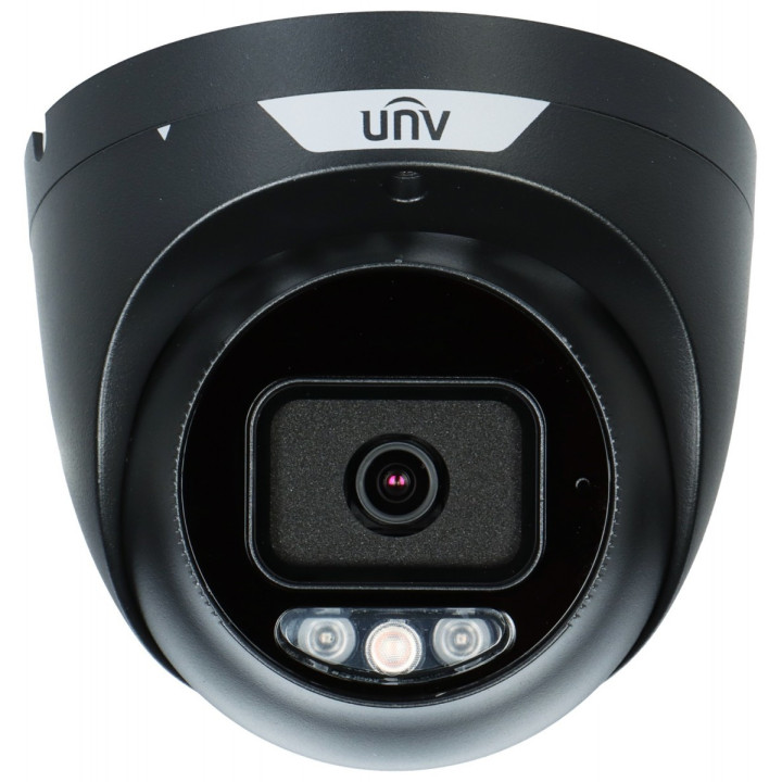 Uniview IPC3638SS-ADF28KMC-I1-BLACK 4K IP kamera ar IR un baltu gaismu