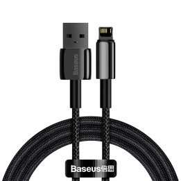 Кабель Baseus Tungsten Gold USB to Lightning 2.4A 1m (Black) CALWJ-01