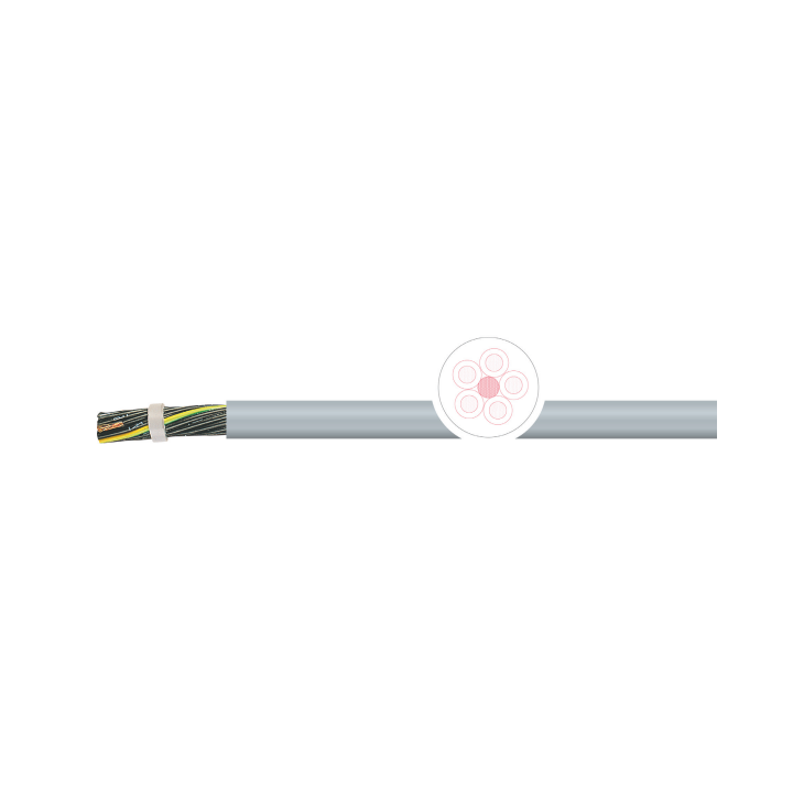 TKD CFQ306 Ekranēts vadības kabelis 2×0.75mm² 500m