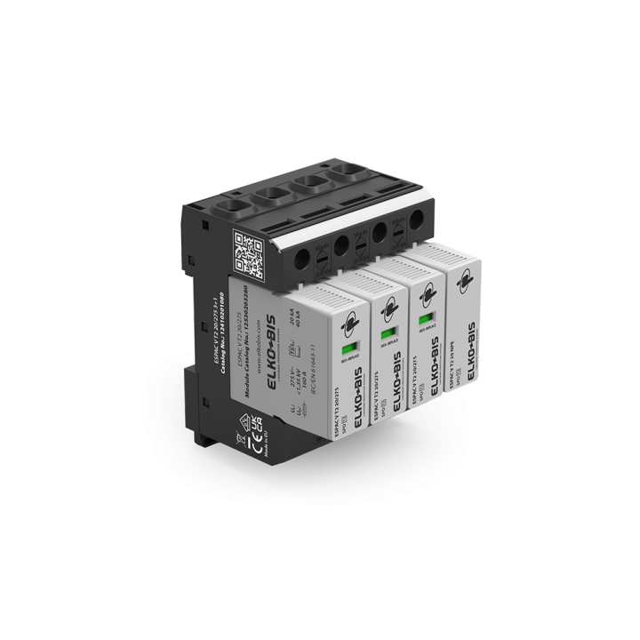 PĀRSPRIEGUMA NOVADĪTĀJS ESPACV T2 20kA/275V 3+1
