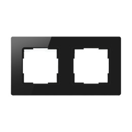 Avatto 2 Socket TS20 gaismas slēdža rāmis (melns)