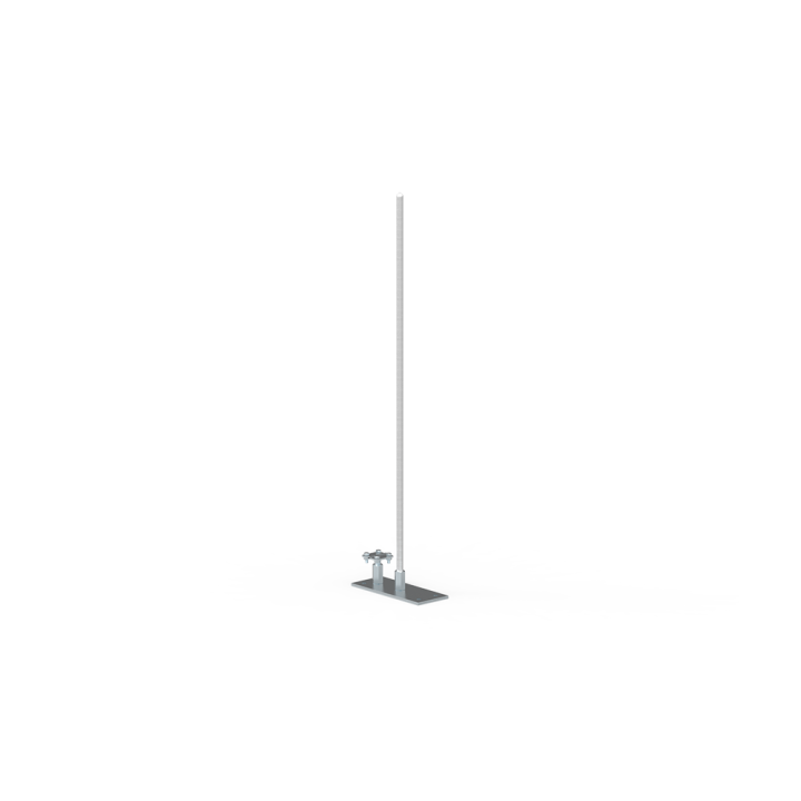 ZIBENS UZTVER. MASTS 3,5m UZ TĒRAUDA PAMATNES