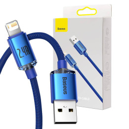 Kabel USB do Lightning Baseus Crystal Shine, 2,4 A, 1,2 m (nepieciešams)