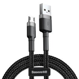 Baseus Cafule Micro USB Cable 2.4A 1m Gray+Black CAMKLF-BG1