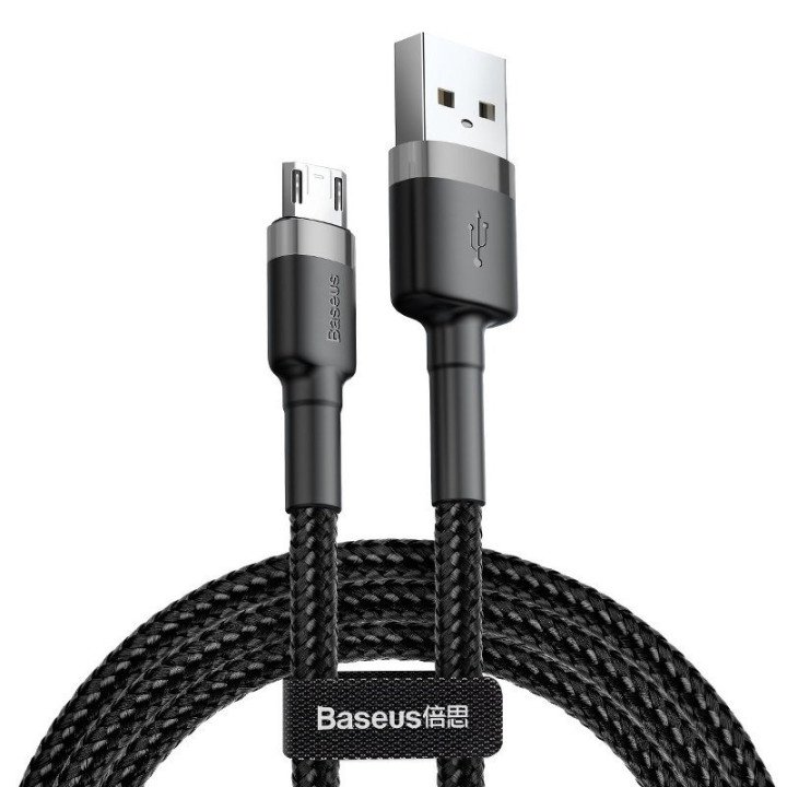 Baseus Cafule Micro USB Cable 2.4A 1m Gray+Black CAMKLF-BG1