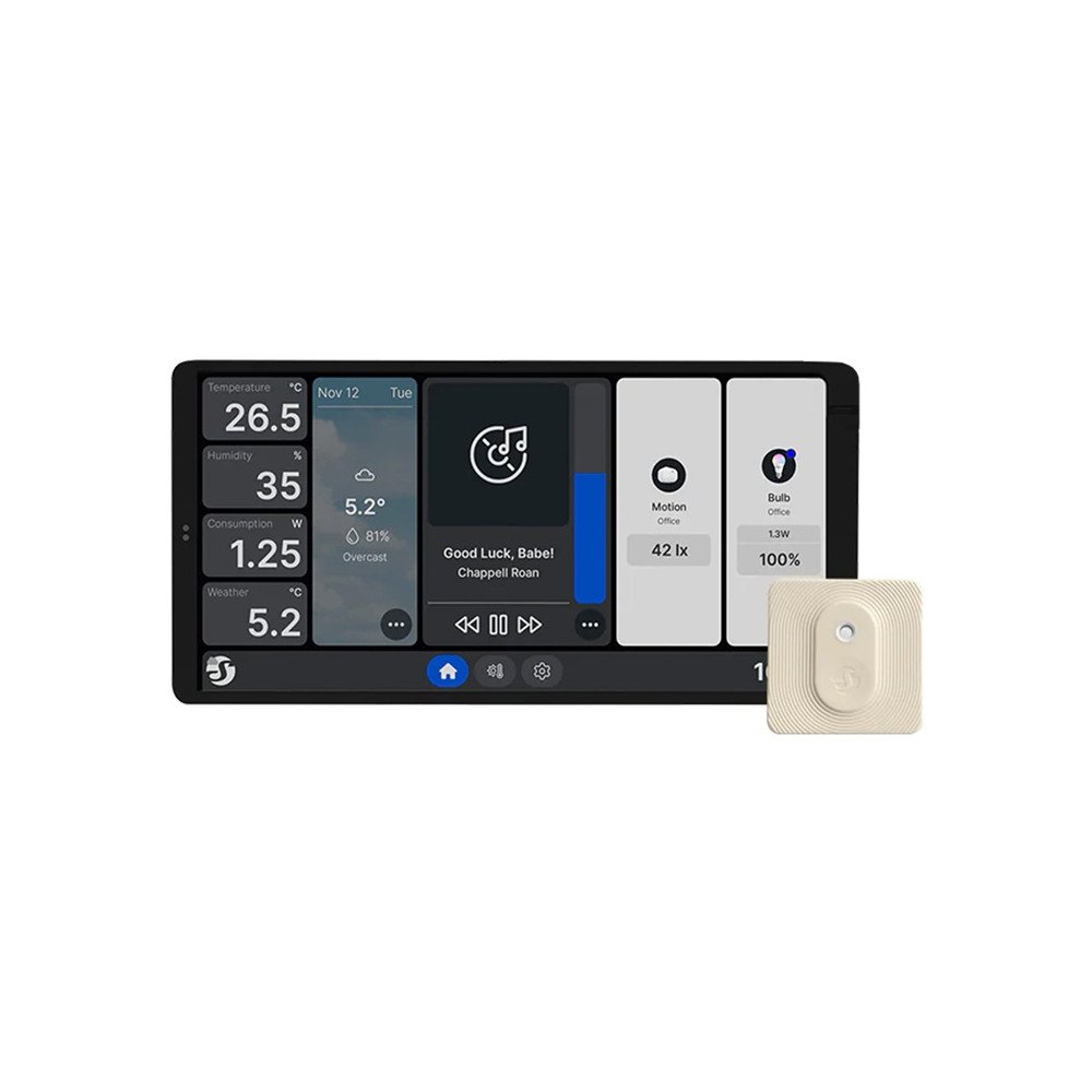 Kahekordne juhtpaneel Shelly seinaekraan X2 WiFi/BLU (hobedane) + BLU HandT