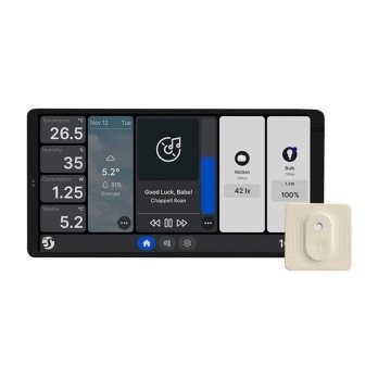 Dual Control Panel Shelly Wall Display X2 WiFi/BLU (silver) + BLU HandT