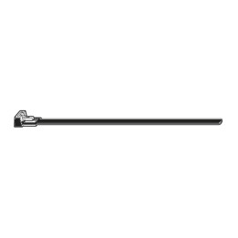 KABEĻU SAITE ATVERAMA 200x7,6mm MELNA 100gab