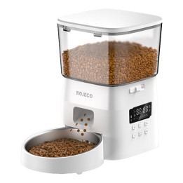 Rojeco RWSQAJO-2L02 Automatic Pet Feeder Button Version (White)