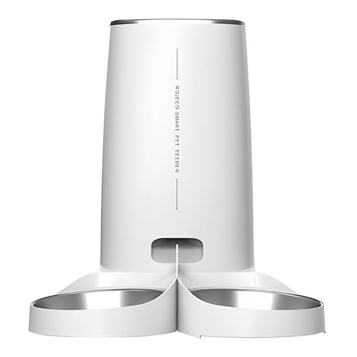 Rojeco PTM-003 dual Automatic Pet Feeder 4L Button Version (Double Bowl)