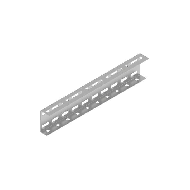 BAKS BDFCH100 Steel Mounting Rail 2.75m