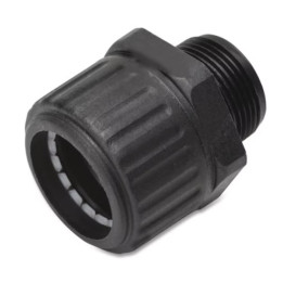 Tiesus kabelio sandariklis D20mm IP65, juodas, be halogenų, atsparus UV spinduliams