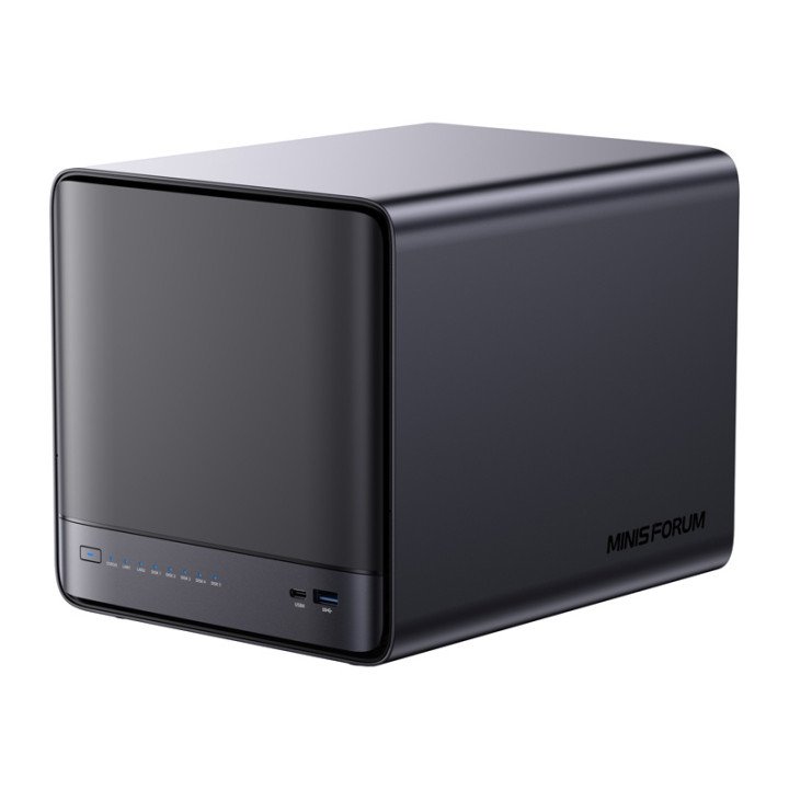 MINI-PC Minis Forum NAS N5 AMD Ryzen 7 H255, 16GB+128GB OS krātuve