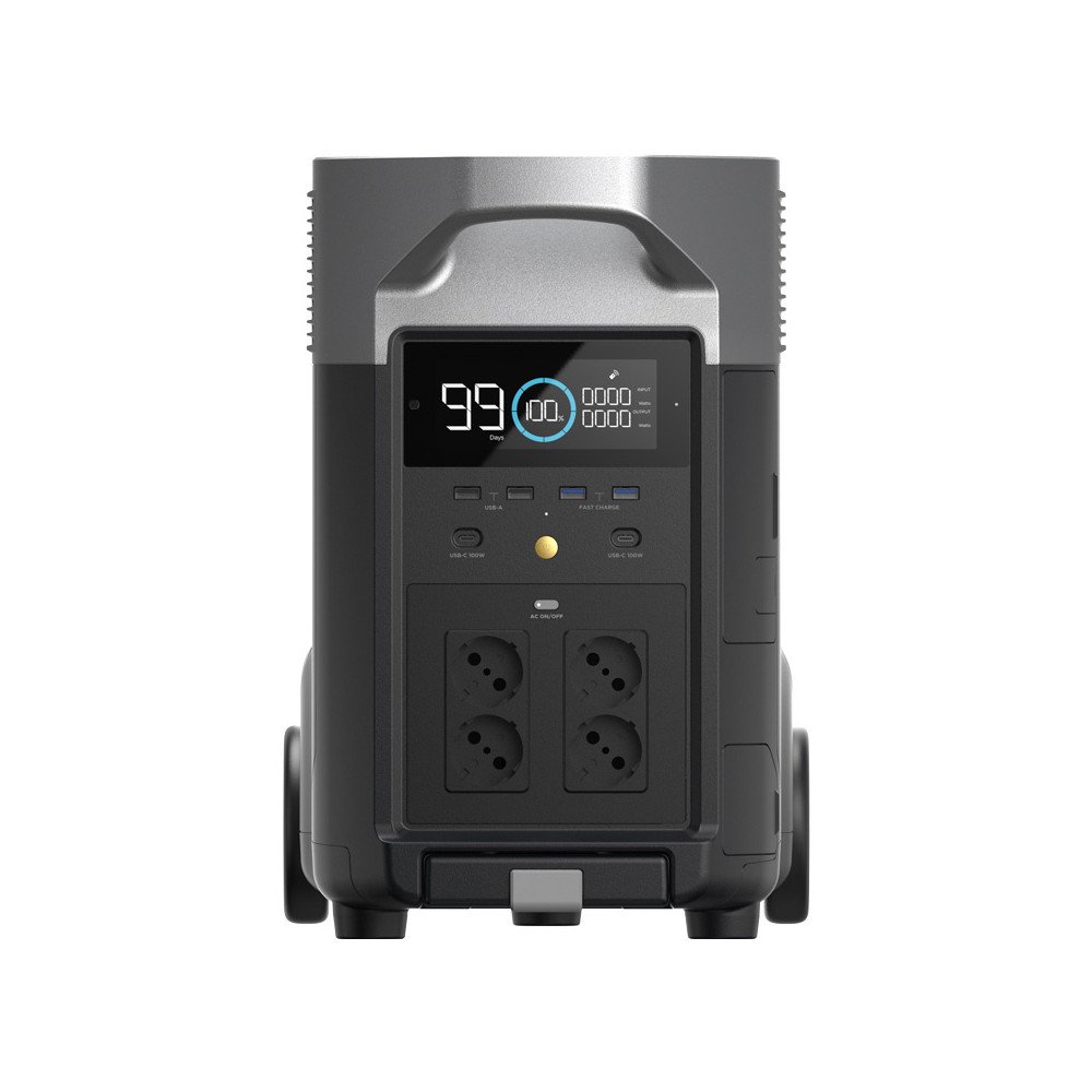 Komplektacija: EcoFlow Delta Pro elektrine + 2x 400W fotovoltine plokste.