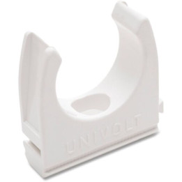 Dietzel Univolt vamzdžių spaustukas, D16mm, baltas, be halogenų
