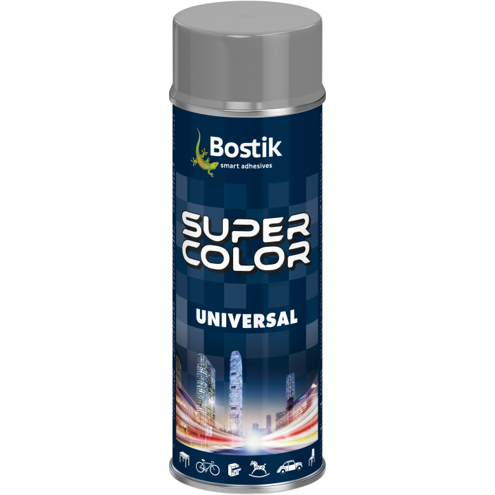 Den Braven Super Color Spray Paint 400ml, valkoinen kiiltävä