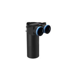 DIFUZORA PIEVIENOJUMA KĀRBA D125-2x75mm PLASTMASAS