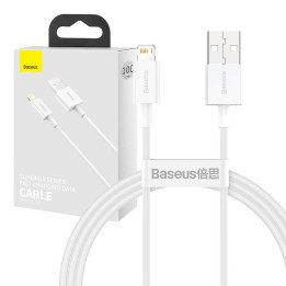 Кабель Baseus Superior Series USB to Lightning, 2.4A, 1м (Белый), модель CALYS-A02