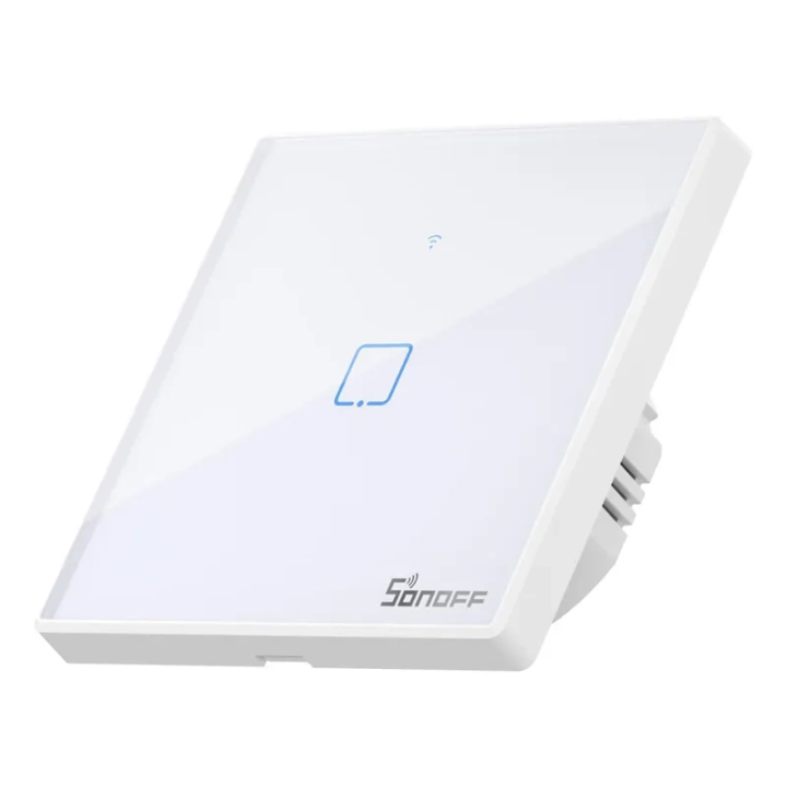 Smart Switch WiFi + RF 433 Sonoff T2 EU TX (1-kanāls) atjaunināts