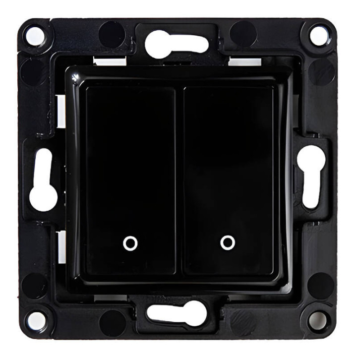 Shelly Wall Switch 2 poga - melna - Sonoff, SmartWise, Shelly ES vairumtirdzniecības izplatīšana